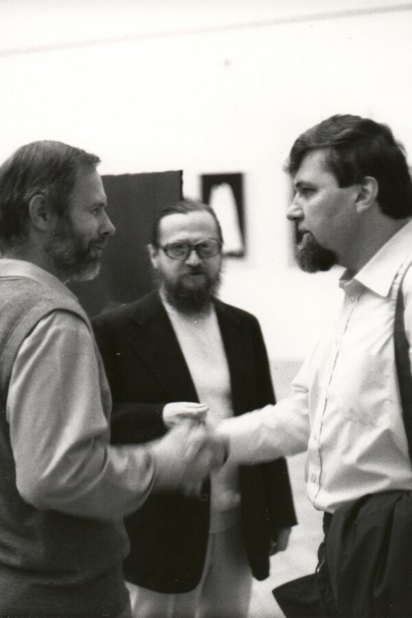 V. Malina, Jiří Valoch a Jiří Hynek Kocman